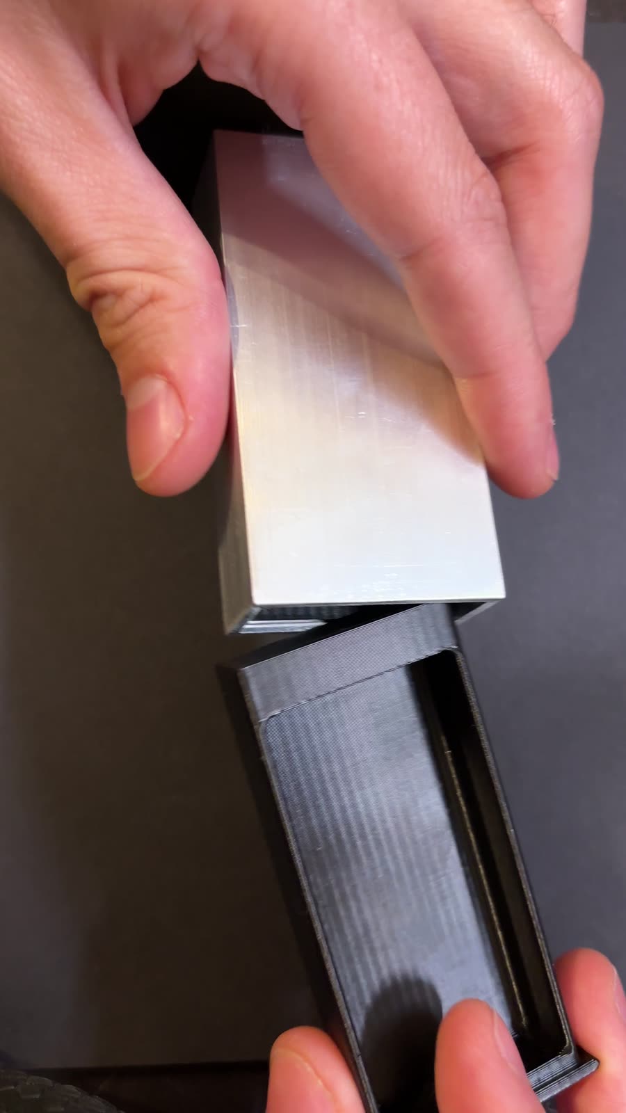 Abb. 02 · Mittlere Raststufe. Prototyp V3, Rohr unbehandelt.